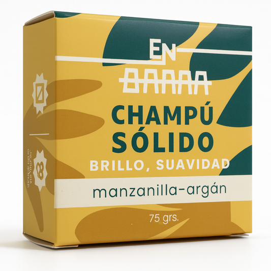 Shampoo en Barra de Manzanilla y Aceite de Argán - Suave y Nutritivo